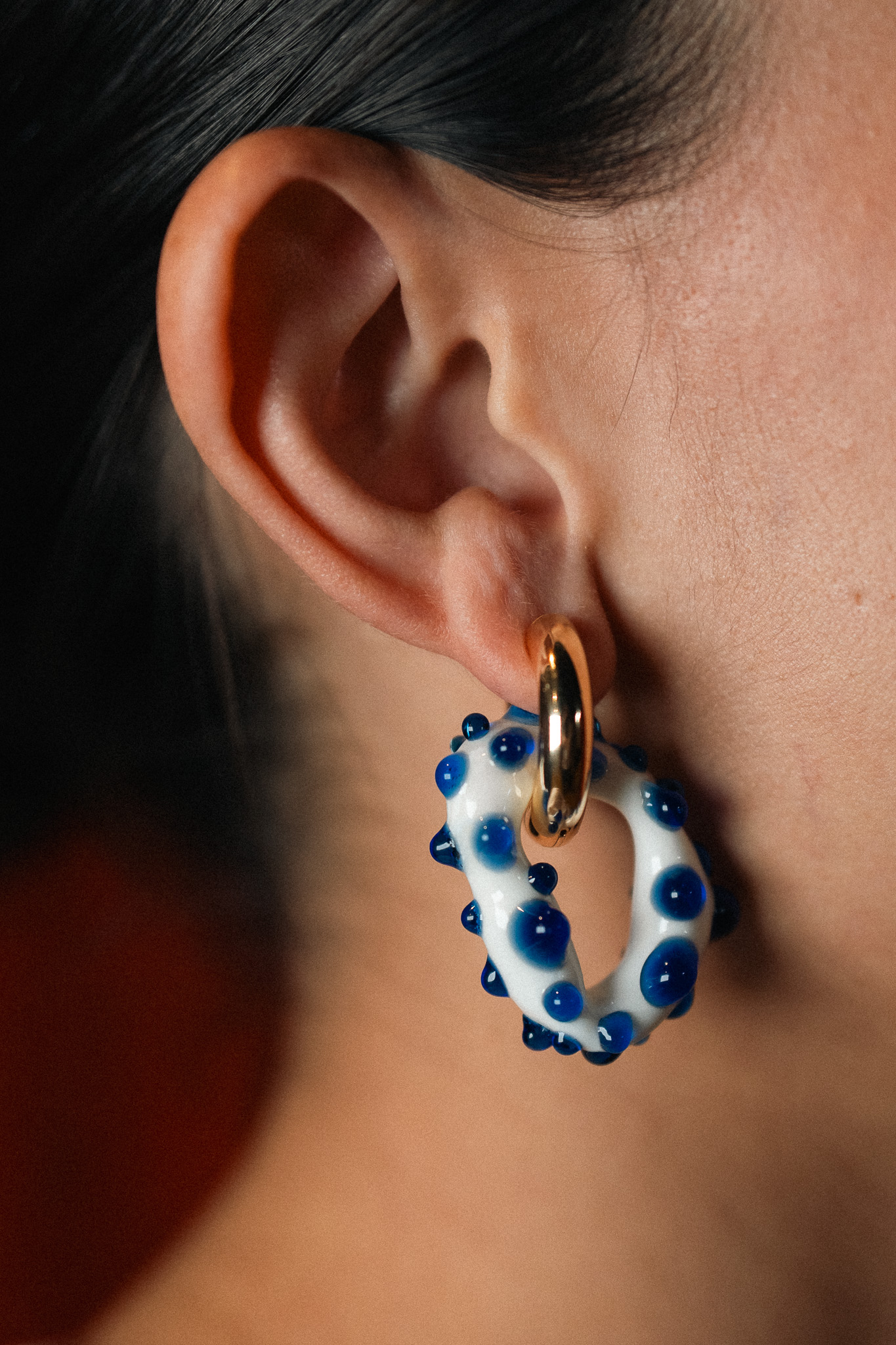 Aretes Filomena Blanco